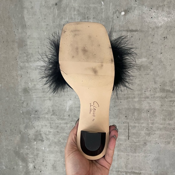 EUC Circus by Sam Edelman Florence Feather Heeled Sandals - Picture 8 of 14